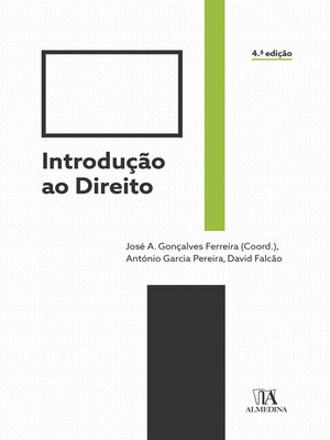cover image of Introdução ao Direito--4ª Edição